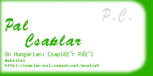 pal csaplar business card